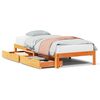 vidaXL Estructura cama con cajones madera maciza pino marr&oacute;n 90x190 cm