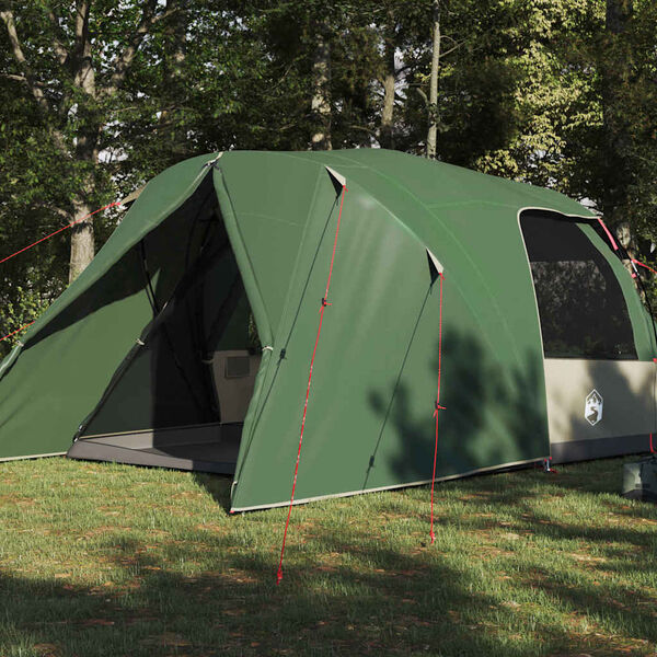 vidaXL Carpa de c&uacute;pula con techo Verde 455 x 252 x 178 cm