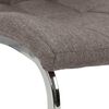 vidaXL Sillas de comedor voladizas 2 unidades tela gris taupe