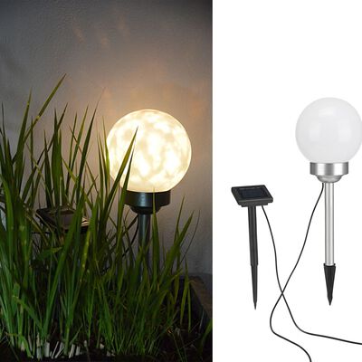 Hi Lámpara de bola solar LED de jardín giratoria 15 cm
