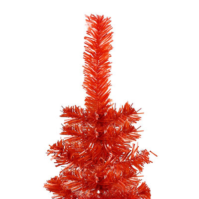 vidaXL Árbol de Navidad delgado rojo 210 cm
