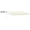 vidaXL Toldo Retr&aacute;ctil El&eacute;ctrico Crema y Blanco 3,5 x 2 m