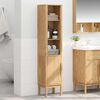 vidaXL Mueble de ba&ntilde;o alto FLORO Marr&oacute;n cera 35 x 30 x 160 cm
