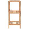 vidaXL Estantería de baño madera maciza nogal 36x36x79 cm
