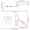 vidaXL Parque infantil de exterior madera maciza de pino