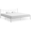 vidaXL Estructura de cama sin colch&oacute;n metal blanco 200x200 cm