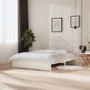 vidaXL Estructura de cama doble sin colch&oacute;n madera blanco 150x200 cm