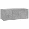 vidaXL Mueble para TV madera contrachapada gris hormig&oacute;n 80x34x30 cm