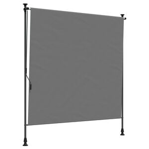 vidaXL Cortina de Rodillo Exterior Gris Claro 100 x 270 cm