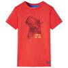 Camiseta infantil rojo 128