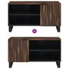 vidaXL Unidades de TV Nogal 80 x 33 x 46 cm Madera contrachapada