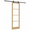 vidaXL Puerta Corredera Natural 78 x 232 cm