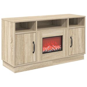 vidaXL Chimenea el&eacute;ctrica Sonoma 100 x 33 x 55 cm Madera de ingenier&iacute;a