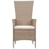 vidaXL Juego de comedor de jard&iacute;n de 7 piezas beige