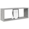 vidaXL Estante cubo pared 6 uds contrachapado gris hormig&oacute;n 60x15x23cm