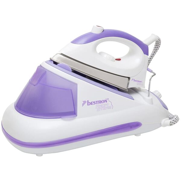 Bestron Estaci&oacute;n de planchado de vapor 2600 W 800 ml morada