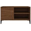 vidaXL Mueble discos madera contrachapada roble marr&oacute;n 84,5x38x48 cm