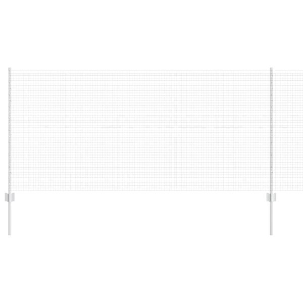 vidaXL Valla con Poste Plateado 1 x 100 m Acero