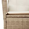 vidaXL Set comedor de jard&iacute;n 9 pzas con cojines rat&aacute;n sint&eacute;tico beige