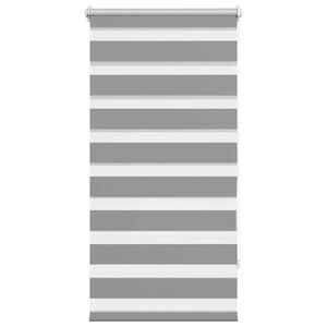 vidaXL Estor Zebra 60,9x120 cm Tejido Ancho 56,7 cm Gris