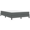vidaXL Cama tipo Box Spring con colch&oacute;n Gris oscuro 140 x 190 cm tela