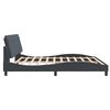 vidaXL Estructura cama sin colch&oacute;n terciopelo gris oscuro 200x200 cm
