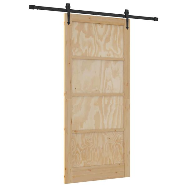 vidaXL Puerta Corredera ORKDAL Marr&oacute;n 93 x 202 cm