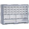 vidaXL Organizador multicajones con 38 cajones 52x16x37,5 cm