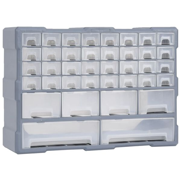 vidaXL Organizador multicajones con 38 cajones 52x16x37,5 cm