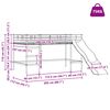 vidaXL Estructura de litera para ni&ntilde;os con tobog&aacute;n y Antracita