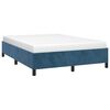 vidaXL Estructura de cama sin colchón terciopelo azul oscuro 140x200cm