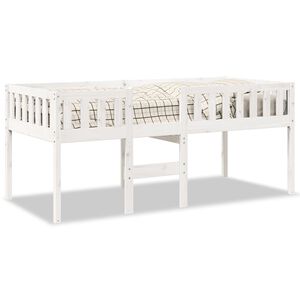 vidaXL Cama para ni&ntilde;os sin colch&oacute;n madera maciza pino blanca 90x190 cm