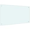 vidaXL Protecci&oacute;n salpicaduras cocina vidrio templado color leche 100x60 cm