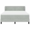 vidaXL Cama tipo Box Spring Gris claro 140 x 200 cm Terciopelo