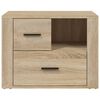 vidaXL Mesita de noche madera contrachapada roble sonoma 60x36x45 cm