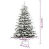 vidaXL Árbol de Navidad artificial con ramas articuladas 180 cm