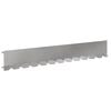 vidaXL Borde de C&eacute;sped 20 uds. 102 x 15 x 4 cm Acero Plateado