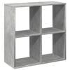 vidaXL Librer&iacute;a divisora madera gris hormig&oacute;n 69,5x29x69,5 cm