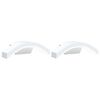 vidaXL L&aacute;mparas de pared LED de exterior 2 uds aluminio fundido blanco