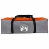 vidaXL Tienda t&uacute;nel para 6 personas Gris y naranja 700 x 590 x 215 cm