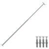 vidaXL Barra de seguridad ajustable para ventana 710-1200 mm