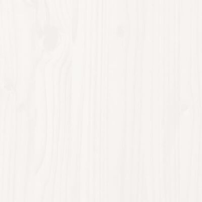 vidaXL Taburete de jardín madera maciza de pino blanco 62x31,5x52 cm