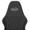 vidaXL Silla gaming con masaje cuero sintético negro