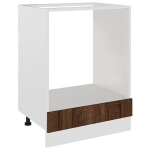 vidaXL Mueble para horno "Riga" roble marr&oacute;n 60x46x81,5 cm madera de ingenier&iacute;a