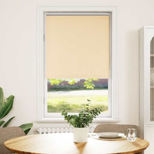vidaXL Estor Enrollable Opaco Beige 75x175 cm Tela Ancho 70,7 cm