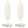 vidaXL Defensas de barco 2 uds. &Oslash; 14 x 50 cm Blanco PVC