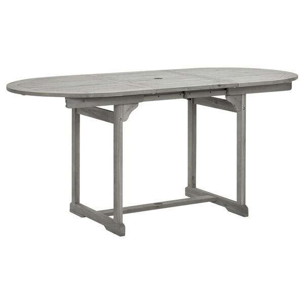 vidaXL Juego de comedor para jard&iacute;n 7 piezas madera maciza acacia