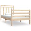 vidaXL Estructura de cama madera maciza 90x190 cm