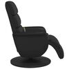 vidaXL Sill&oacute;n reclinable masaje con reposapi&eacute;s cuero sint&eacute;tico negro