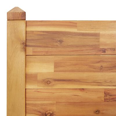 vidaXL Jardinera arriate madera maciza acacia 160x60x44 cm